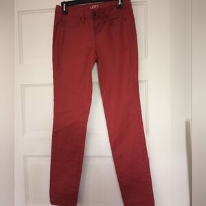 LOFT dk red pants